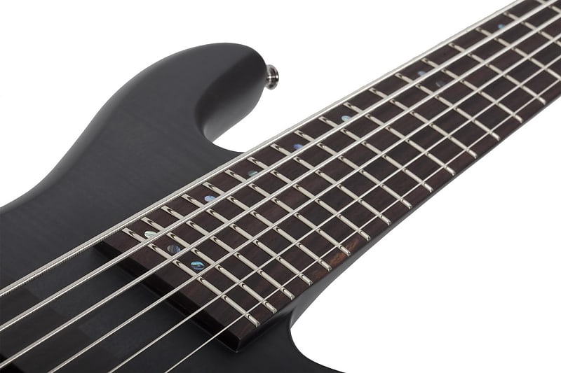 Schecter #2731 - Stiletto Studio 6 Bass, See-Thru Black