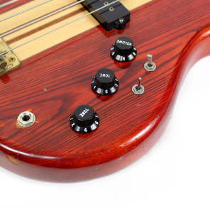 Used Early '80s Westone Thunder I-A Electric Bass in Red and Natural Gloss image 10