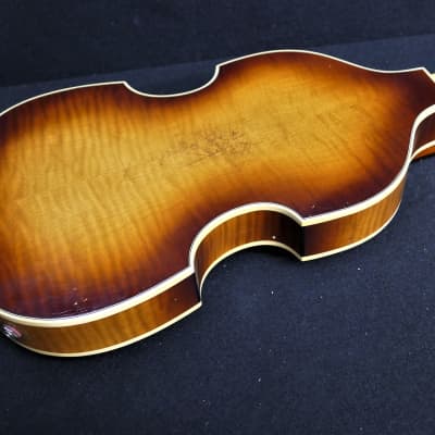 Hofner German Aged Relic Left Handed CAVERN H500/1-61-RLC-0 '61 Violin Bass Vintage Look CUSTOM Revolution Paul M Conversion 2021 image 15