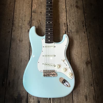2017 Fender Custom Shop 1960 Reissue Stratocaster in Sonic Blue with hard shell case and COA & Tags image 3