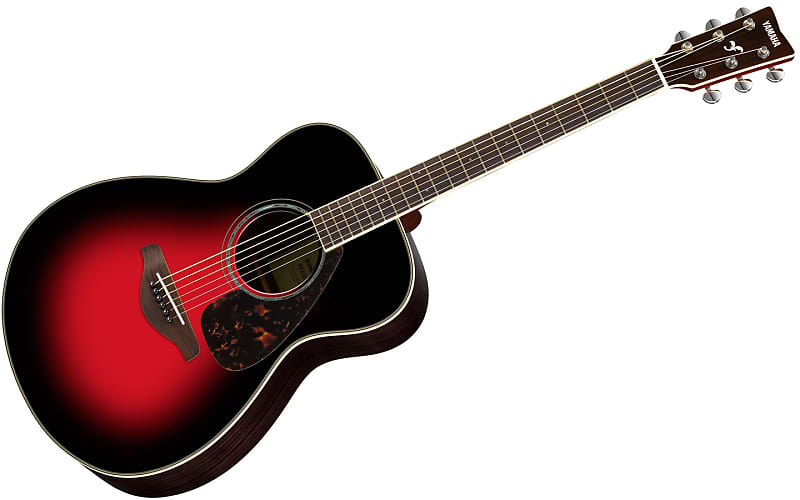Yamaha FS830 TBS Solid Sitka Spruce Top, Rosewood Back & Sides, Folk Size Acoustic Guitar, Tobacco Burst image 1