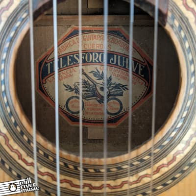 Telesforo Julve Vintage Classical Acoustic Guitar Natural image 8
