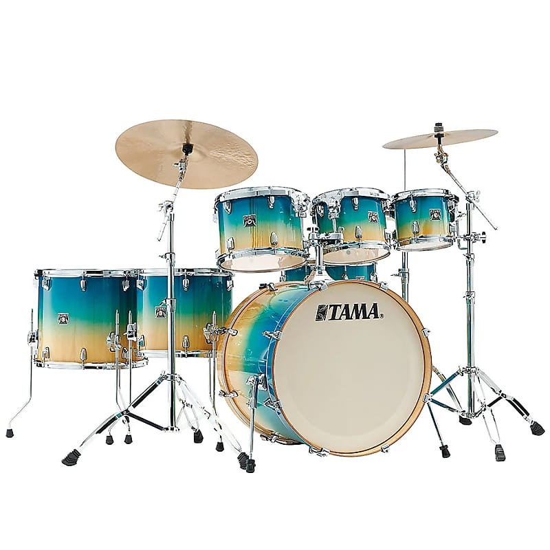 Tama Superstar Classic 8x7 / 10x8 / 12x9 / 14x12 / 16x14 / 22x18 / 14x6.5" 7pc Shell Pack with Hardware image 1