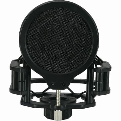 BOP Cover Shock mount and Pop Filter for Lewitt studio mics, Audio-Technica, Neuman, etc shock-mount image 11