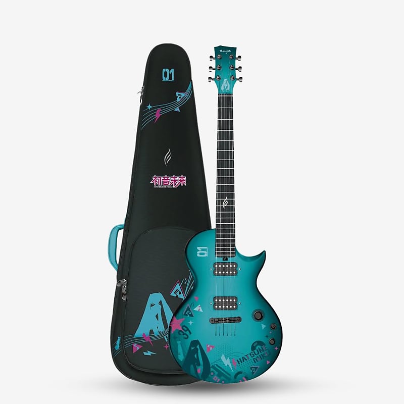 Enya sonic go 初音ミクモデル Enya Nova Go Sonic Guitar - Hatsune Miku Edition Blue – Enya