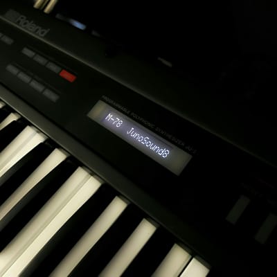 LED Display Upgrade - Roland Alpha Juno-1 Juno-2 Customised (White/Black) (White/Blue)