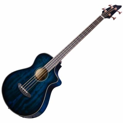 Breedlove Pursuit Exotic S Concert Twilight CE All Myrtlewood Limited Edition Acoustic Bass Guitar image 4