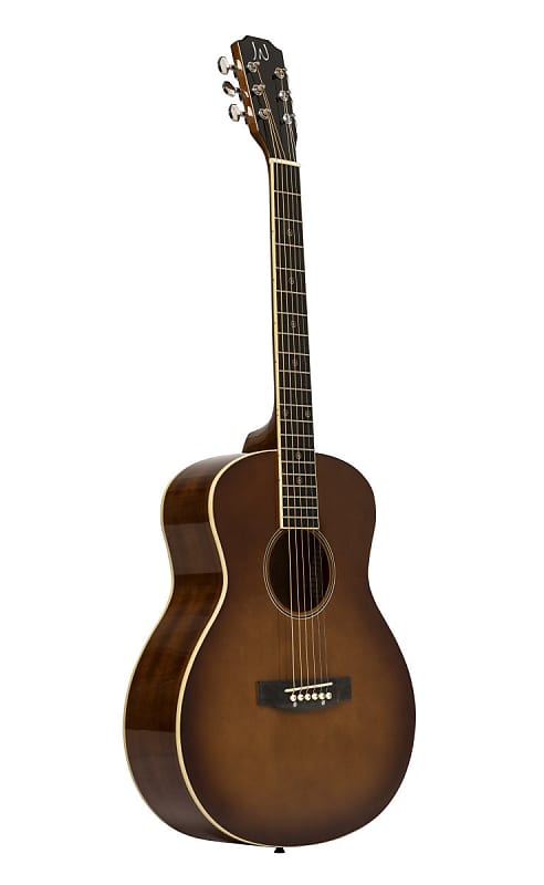 JN Guitars Bessie Acoustic Travel Guitar - Dark Cherry Burst - BES-A MINI DCB image 1