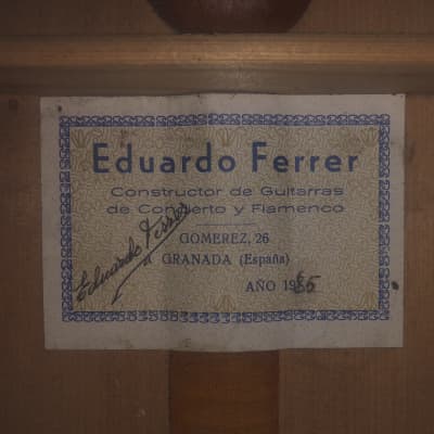 1985 EDUARDO FERRER flamenco blanca “1a”  (spruce/cypress) image 20