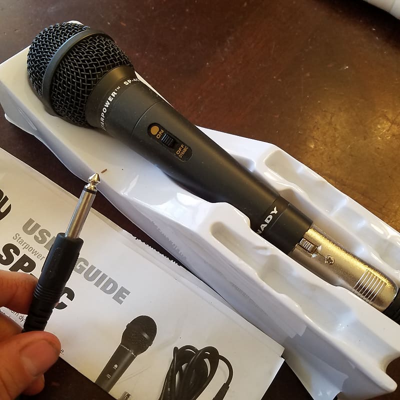 Nady Starpower Series SP4C professional mic XLR LoZ Black Reverb