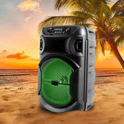Technical Pro BOOM8 Portable Rechargeable 8" LED Party Speaker w/Bluetooth/USB image 6