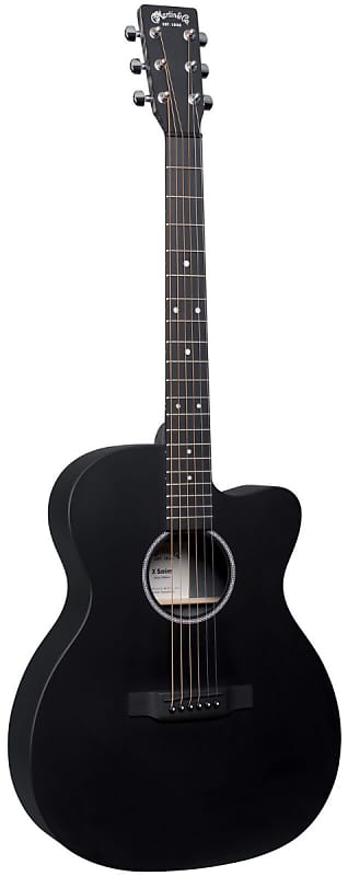 Martin OMC-X1E-01 Acoustic-Electric Guitar Black image 1