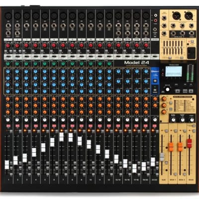 TASCAM Model 24 Multi-Track Live Recording Console with USB Audio Interface and Analog Mixer image 9