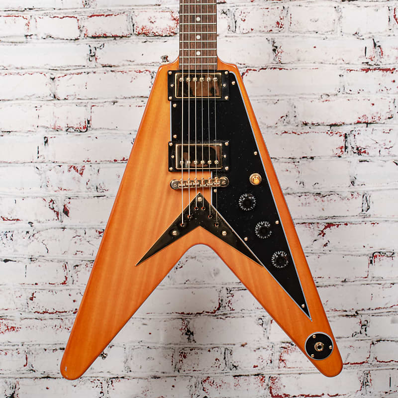 Epiphone Flying V Korina 1958 Reissue Electric Guitar x9188