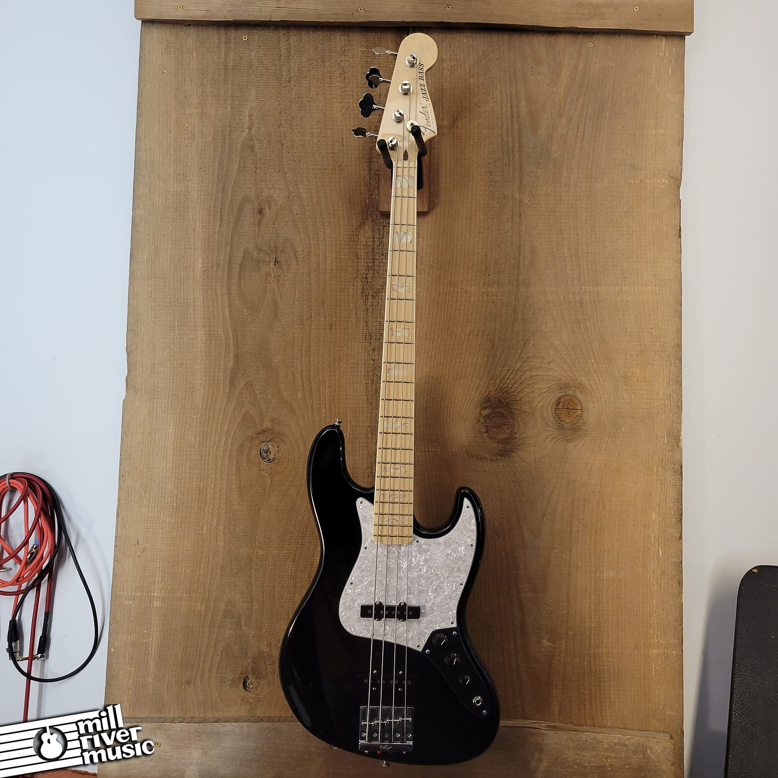 Fender USA Geddy Lee Jazz Bass Black 2023 w/ HSC Used