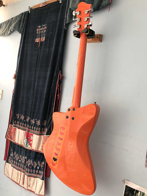 ♑️ Burny赤鯨H-65 Custom♑️HIDE Japan Guitar Burny Orange H-65