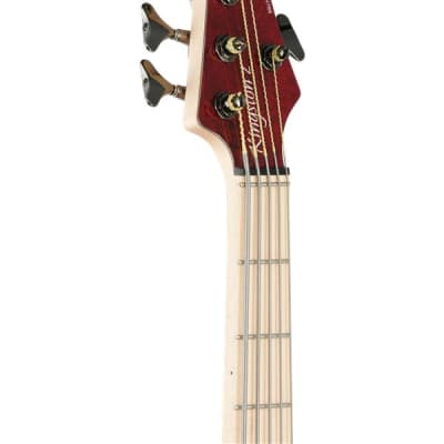MTD Kingston Z5MP 5-String Bass Trans Cherry image 4