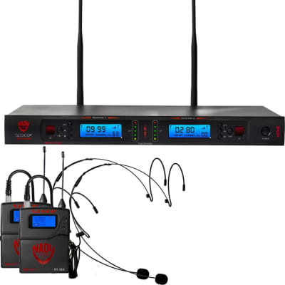 Nady 2W-1KU HM-10 Dual True Diversity 1000-Channel Professional UHF Wireless System image 1