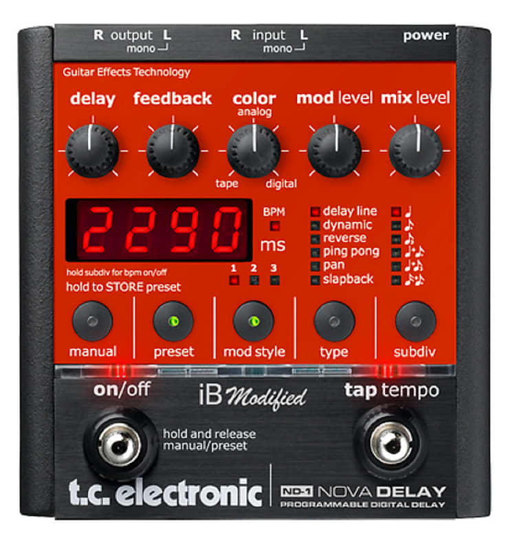 TC Electronic ND1 Nova Delay iB Modified Edition! Stereo Reverb