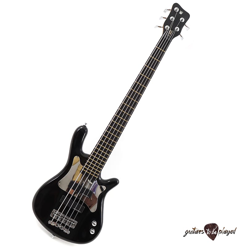 Warwick Rockbass Steve Bailey Artist Line 5-String Electric Bass – Black image 1