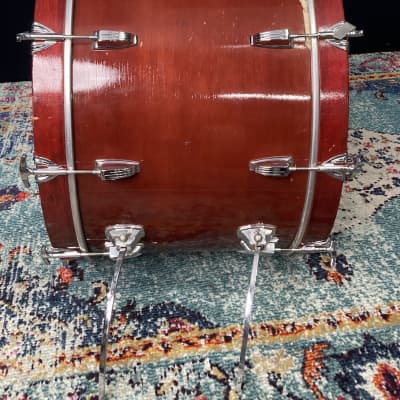 Ludwig Carmine Appice's 1970s, Custom Made 24 x15" 3 Ply Power Bass Drum 1970s - Mahogany Thermogloss image 20