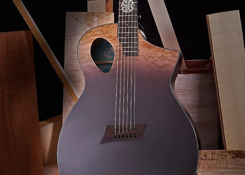 Michael Kelly MKFPQPESFX Forte Port X Quilt Maple Top 6-String  Acoustic-Electric Guitar w/Preamp