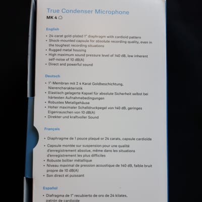 New Sennheiser MK-4 Condenser Microphone Made in Germany image 3