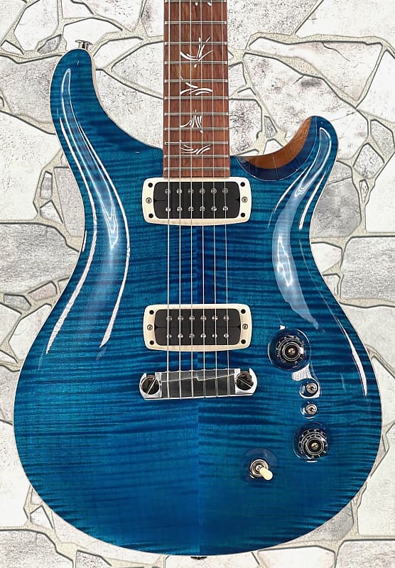 Paul Reed Smith Paul's Guitar Flame Maple Top with the Nickel Package in Aquamarine with a Hardshell Case image 1