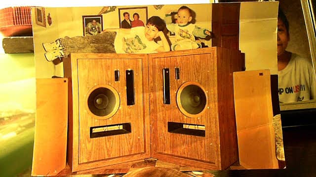 Electro-Voice Gargantua Three way Speaker open port speakers HAND CRAFTED IN 1974 BY G. H. GUYTON - VENEER  			