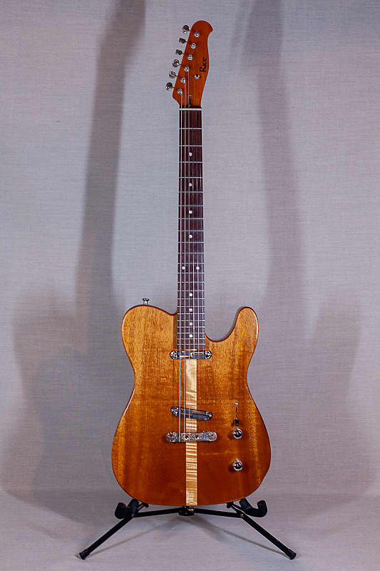 Rice Custom Natural Wood Electric guitar image 1