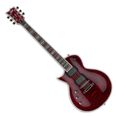 ESP LTD EC-1000 - Left-Handed Electric Guitar - See Through Black Cherry Gloss Finish image 10
