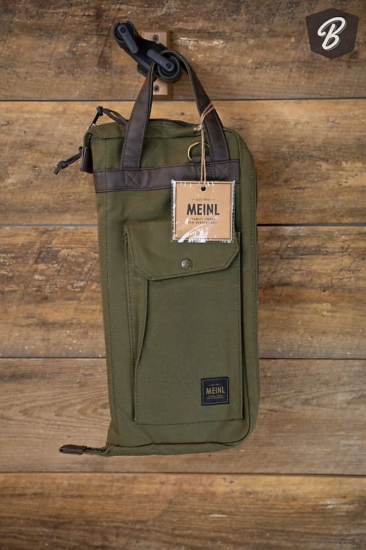 Meinl Waxed Canvas Stick Bag- Forest Green | Reverb Austria