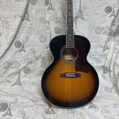 Epiphone EJ-200/VS Vintage Sunburst Acoustic Guitar in | Reverb