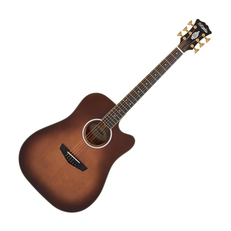 D'Angelico DAED500ATBGP2 Excel Bowery Series Acoustic Electric Guitar, Autumn Burst image 1