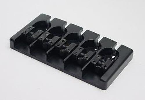 Brand new 5 string Hipshot A style brass black bass bridge