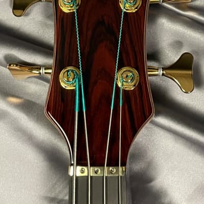 Alembic Mark King Deluxe 4, Cocobolo with Ebony and Red LED's image 4