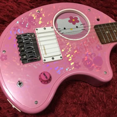 Fernandes ZO-3 HK Zosan Hello Kitty Mini Electric Guitar Pink Soft 