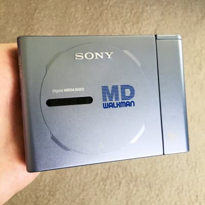 Sony MZ-E25 Walkman MiniDisc Player, Excellent Blue !! Working  !! image 2