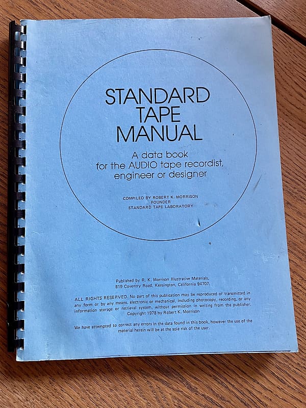 Le Studio Standard Tape Operator Manual Reverb
