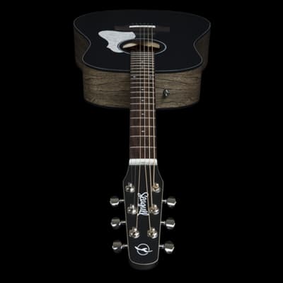 Mint Seagull 048595 S6 Classic Black Acoustic Electric Guitar, Solid Cedar Top image 4
