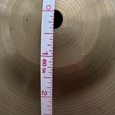 Zilco SPLASH 10 inch (9.75 in) Cymbal 1950’s early 1960’s - Brass image 10