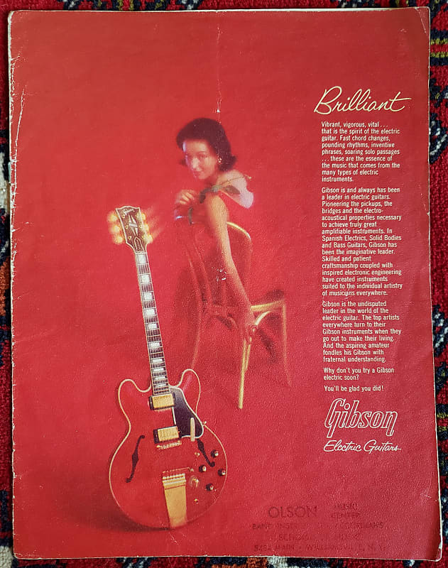 Gibson Electric Guitar Catalog 1963 (Cover Only) image 1