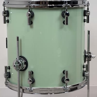 Sonor 18/12/14" SQ2 Vintage Maple Drum Set - High Gloss Pastel Green image 16