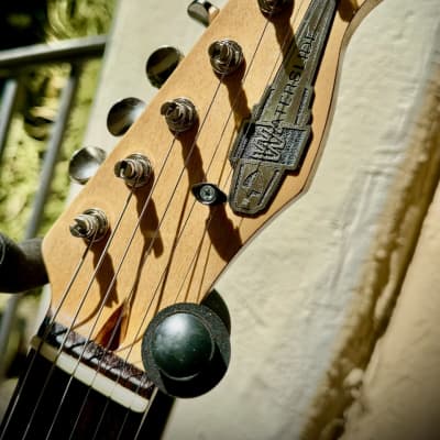 Waterslide Guitars T-Style Coodercaster, PLEK'd. Sunburst Swamp Ash w/Mojo Lap Steel+Teisco-Spec Gold Foil Pickups image 5