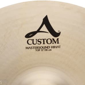 Zildjian 15 inch A Custom Mastersound Hi-hat Cymbals image 4