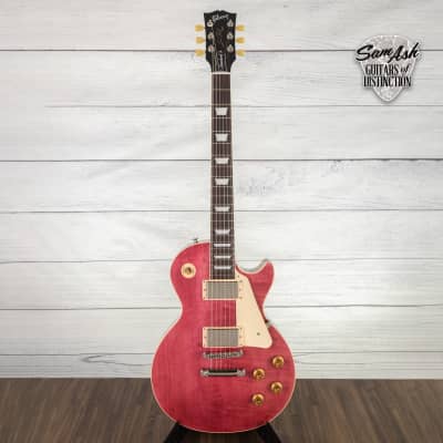 Gibson Les Paul Standard 50s Figured Top Electric Guitar Translucent Fuschia image 3