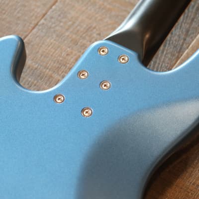 Sandberg California II Passive 4-String Bass Blue Industrial Design + OGB image 16