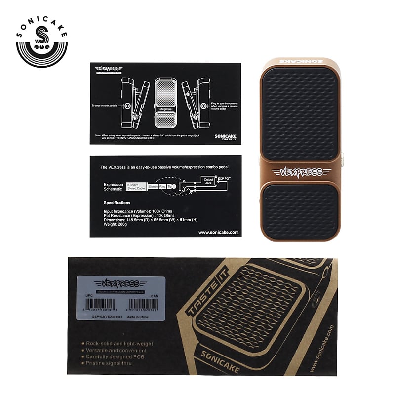 Vexpress Compact Passive Volume & Expression EXP Pedal