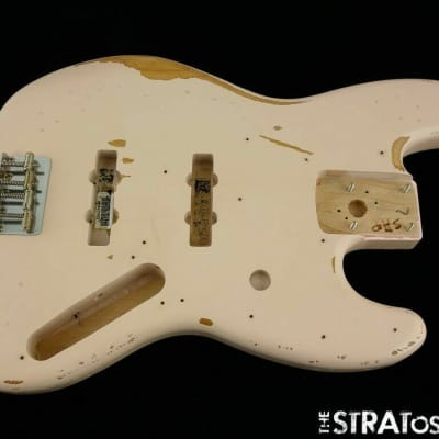 2022 Fender Flea Road Worn Jazz Bass BODY &HARDWARE Guitar Shell Pink Relic image 1