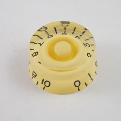 4 Cream Speed Dial Knobs for USA Gibson Les Paul, SG & PRS electric guitars 24 spline fit